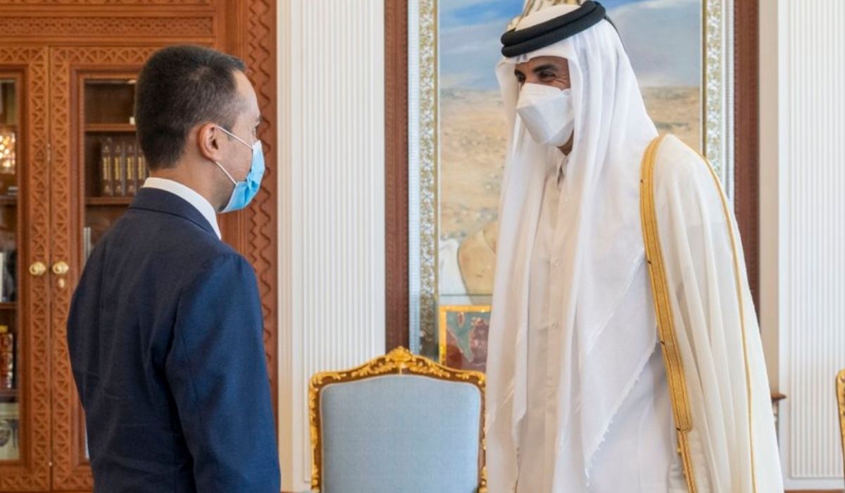 HH the Amir meets Italy's FM